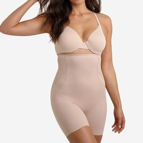 Panty taille haute gainant FIT AND FIRM nude  en nylon - Miraclesuit - Panty gainant