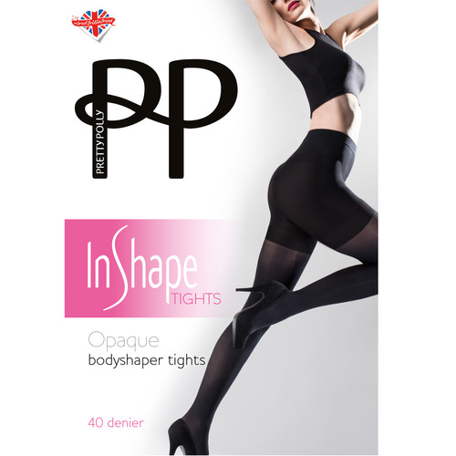 Collant opaque gainant Pretty Polly IN SHAPE noir en nylon Pretty Polly  - Pretty polly