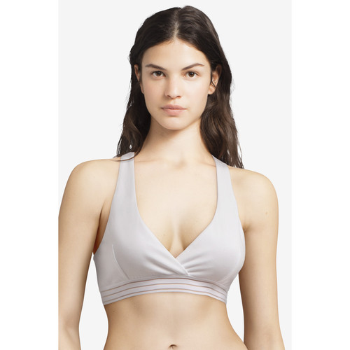 Bralette Fémilet NOVA blanche en coton Femilet  - Promotion lingerie sport grande taille