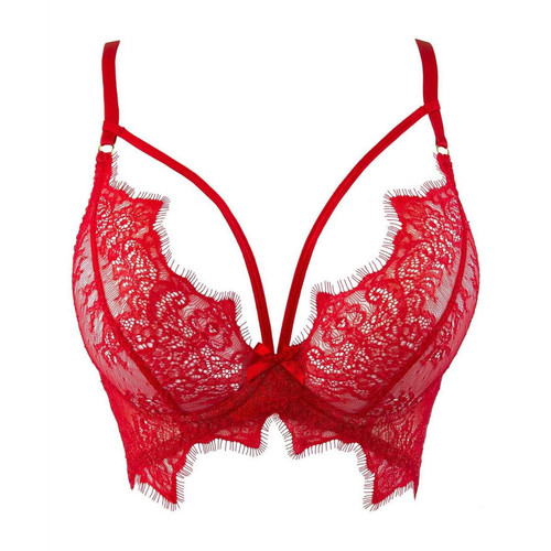 Semi-corset  - Rouge  Axami lingerie  - Lingerie guepiere