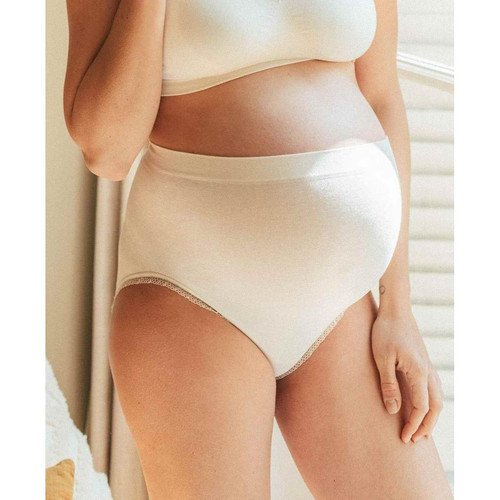 Culotte de grossesse Blanc  - Cache Coeur ORGANIC en coton Cache Coeur  - Lingerie et maillot de bain maternite