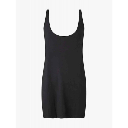 Chemise de nuit - Noire en coton modal - Calvin Klein Underwear - Lingerie caraco