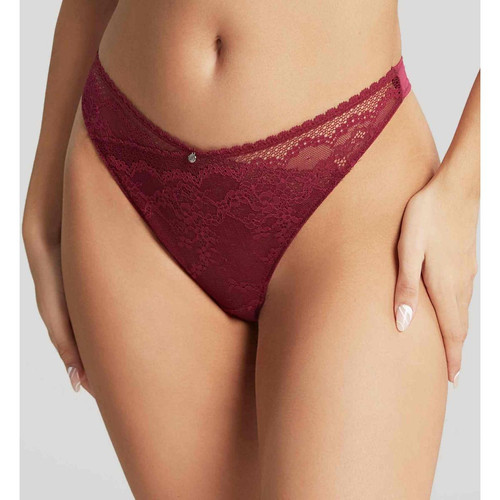 String en Dentelle Ajourée - Rouge Cleo by Panache - Cleo by Panache - Lingerie cleo by panache grande taille
