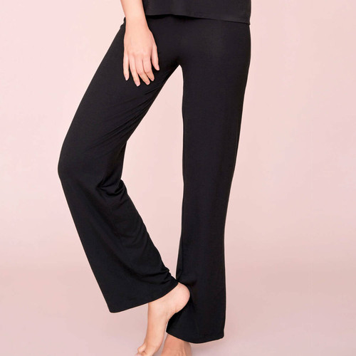 Jeanne Pantalon en Modal Noir  - Huit Lingerie - Huit homewear