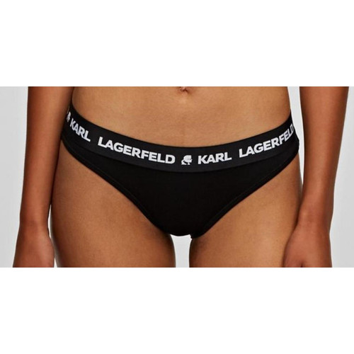 Culotte Logotypée Noire Karl Lagerfeld  - Karl lagerfeld lingerie