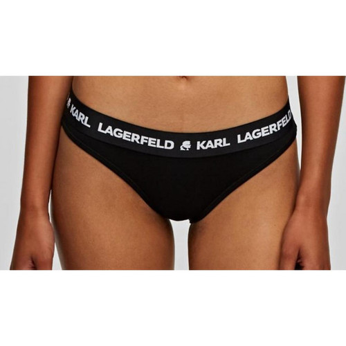 Lot de 2 Culottes Logotypées Noires - Karl Lagerfeld - Culotte de bain noir