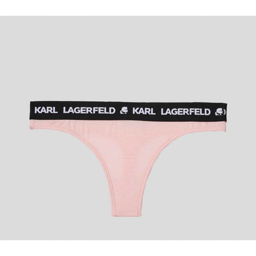 String logoté - Rose - Karl Lagerfeld - String rose