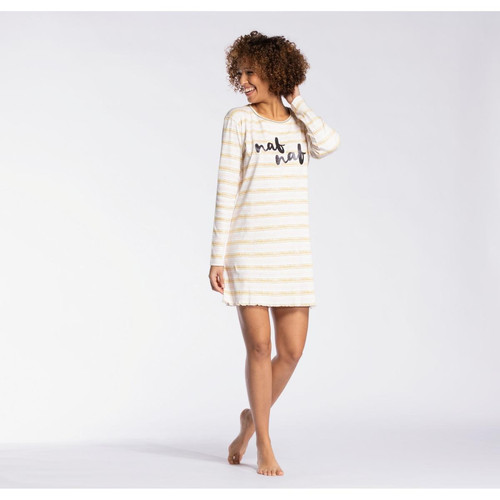 Liquette - Blanche Naf Naf Homewear en coton - Naf Naf homewear - Noel homewear