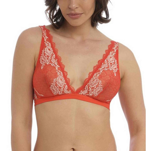 Bralette Sans Armatures - Orange Wacoal lingerie LACE PERFECTION en nylon - Wacoal lingerie - Lingerie wacoal grande taille